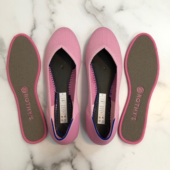 ❌ SOLD Rothy’s pink Begonia flats 9.5 with box - Picture 7 of 8